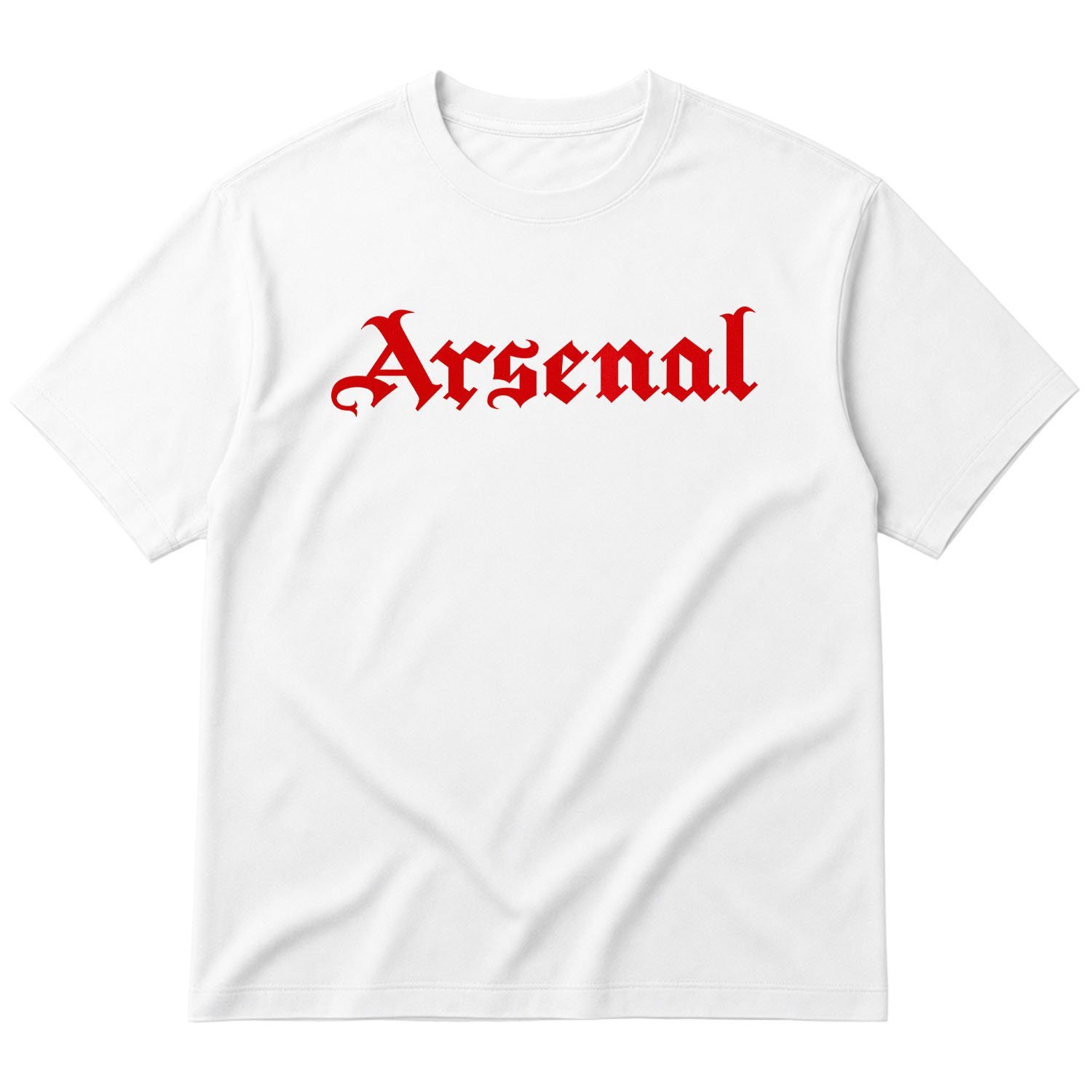 Arsenal Black Letters R Oversize Tişört XL - Beyaz | OUTLET