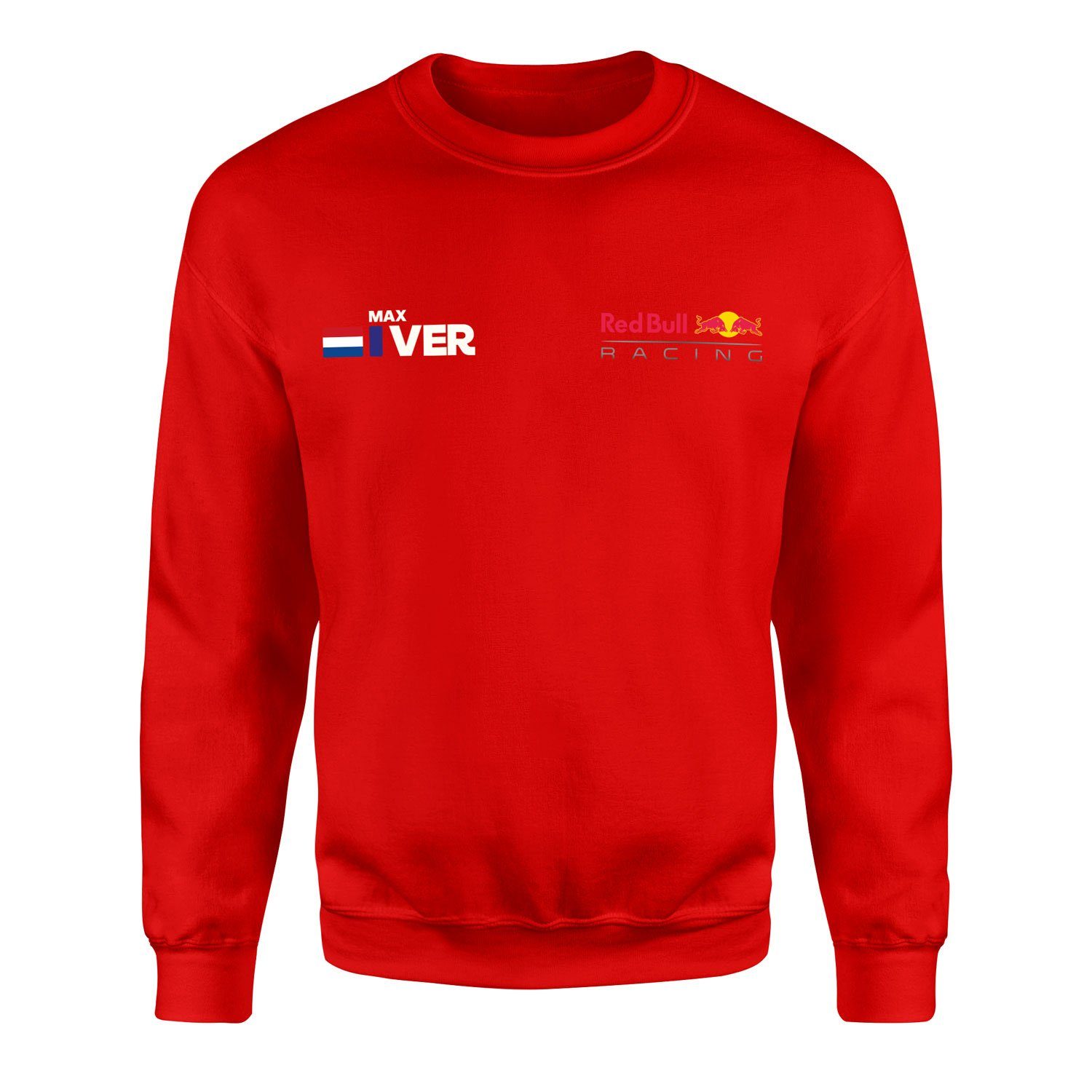 Max Verstappen Name Tag RB Racing Sweatshirt S - Kırmızı