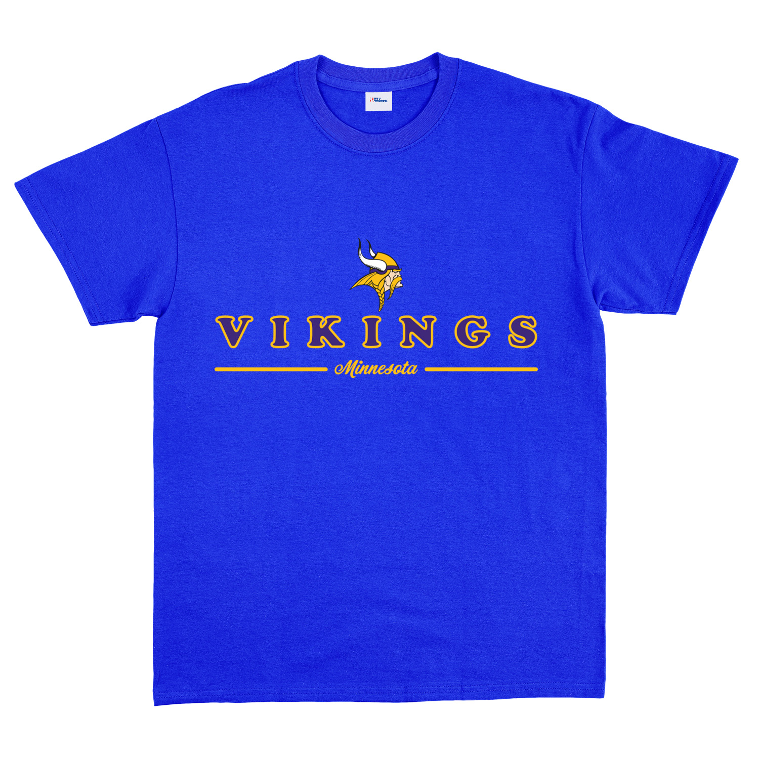 Minnesota Vikings L Tişört XL - Mavi