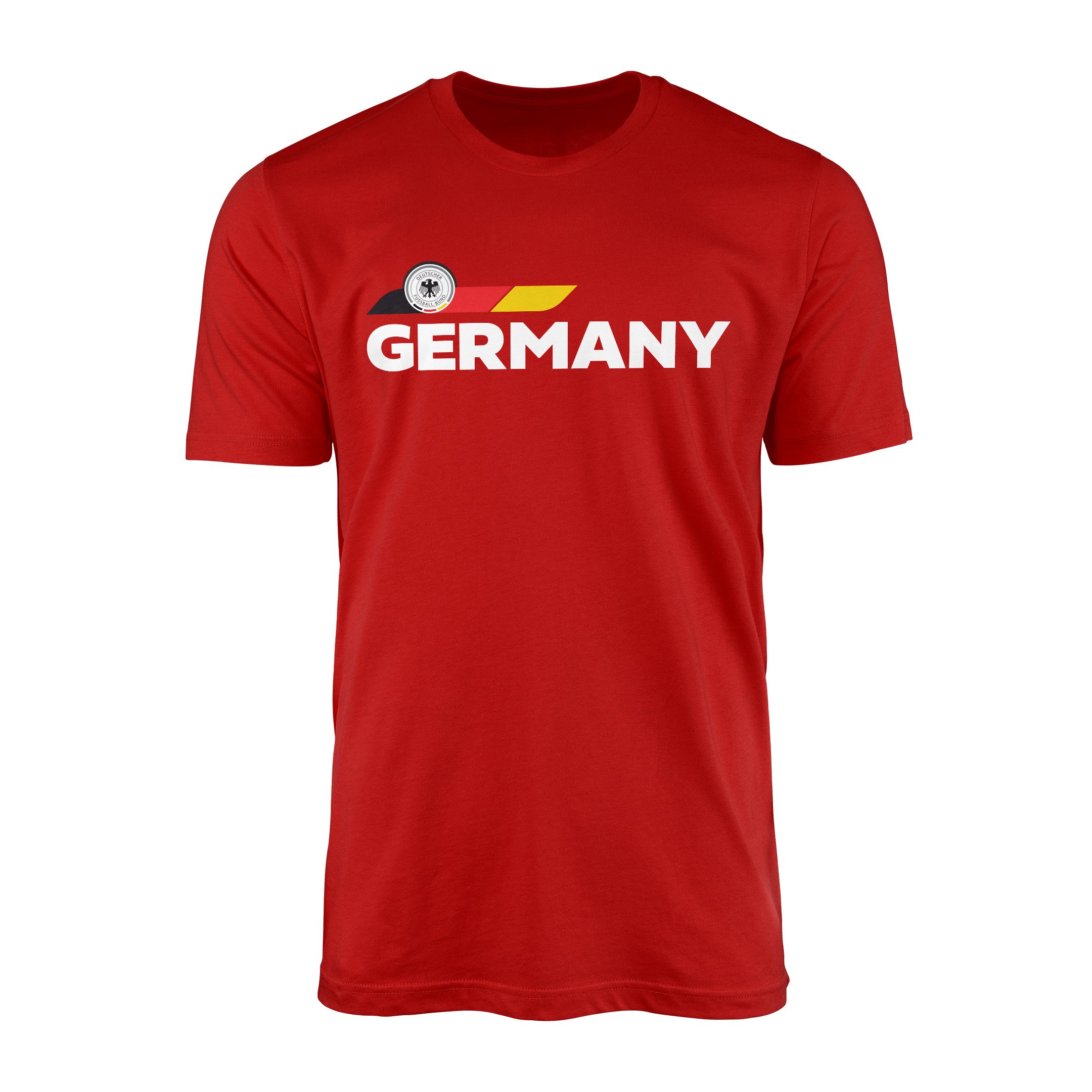 Almanya Retro I Tişört XXL - Kırmızı