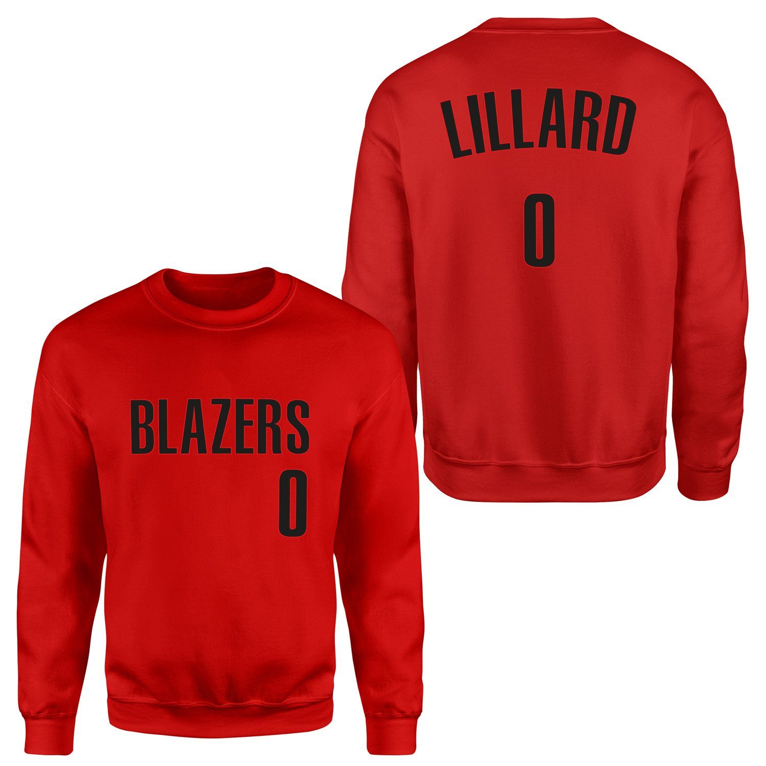 Damien Lillard Blazers Forma Sweatshirt M - Kırmızı