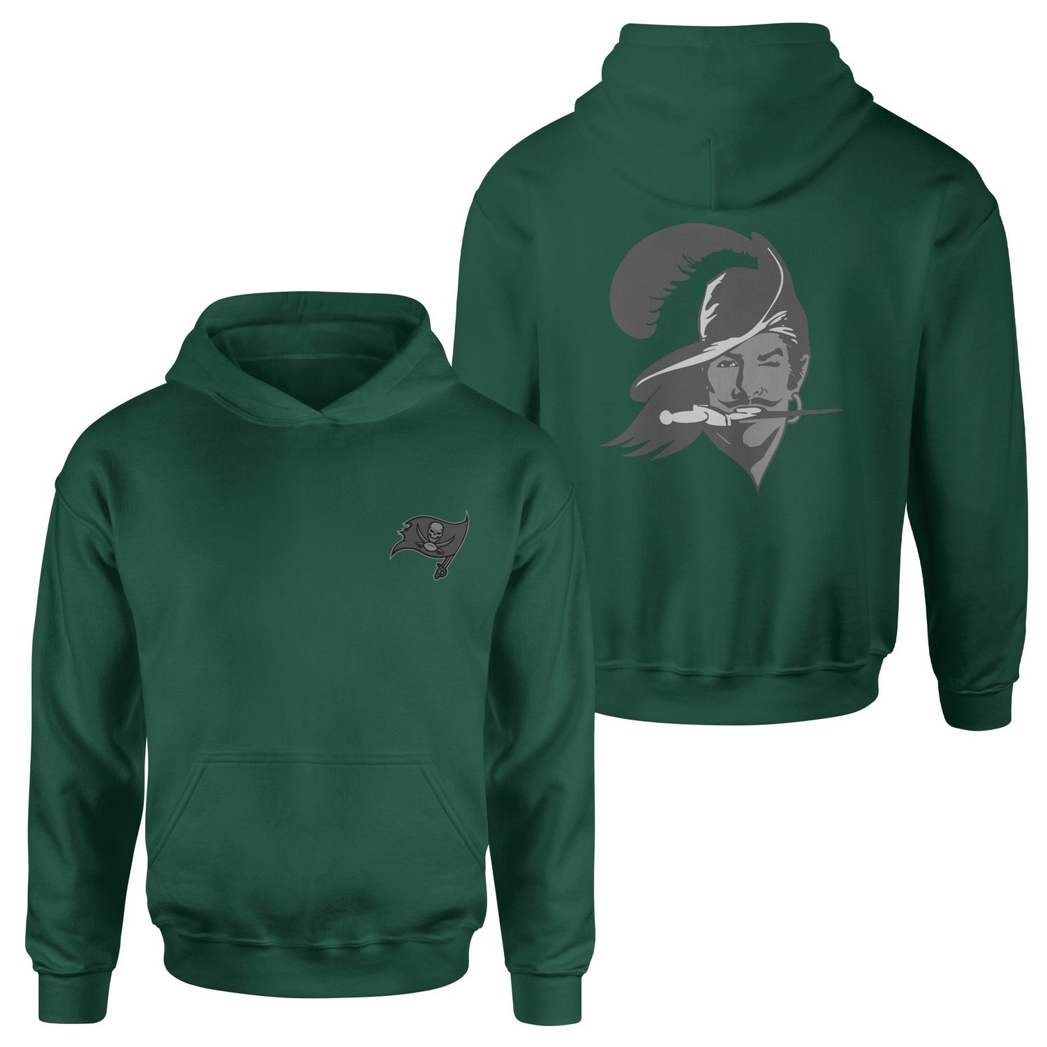 Tampa Bay Buccaneers Pirate Mode Hoodie S - Nefti Yeşili