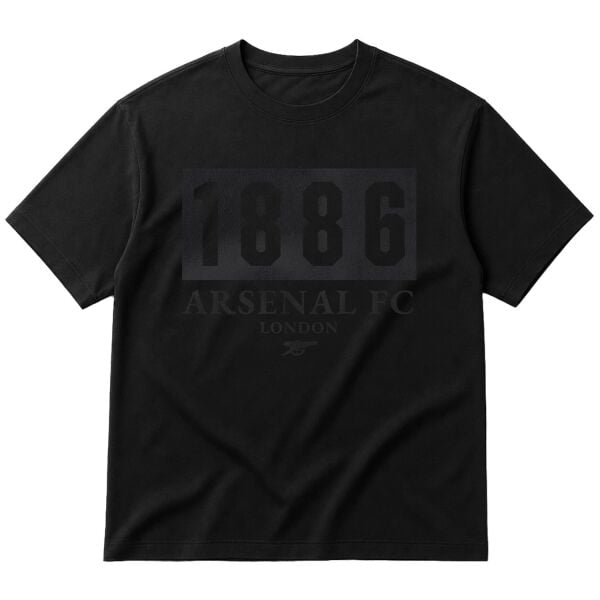 Arsenal Football Club 1886 Oversize Tişört XL - Siyah | OUTLET