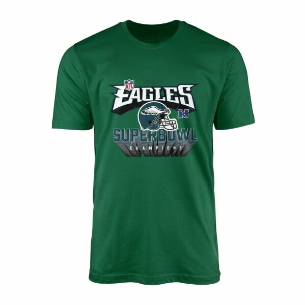 Philadelphia Eagles SB Champions Tişört S - Nefti Yeşili