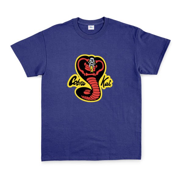 Cobra Kai Tişört XL - İndigo Mavisi