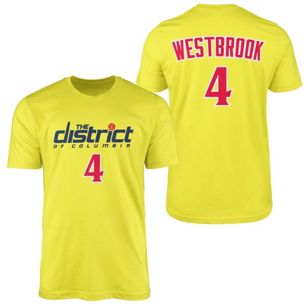 Russell Westbrook Wizards Forma Tişört XL - Sarı