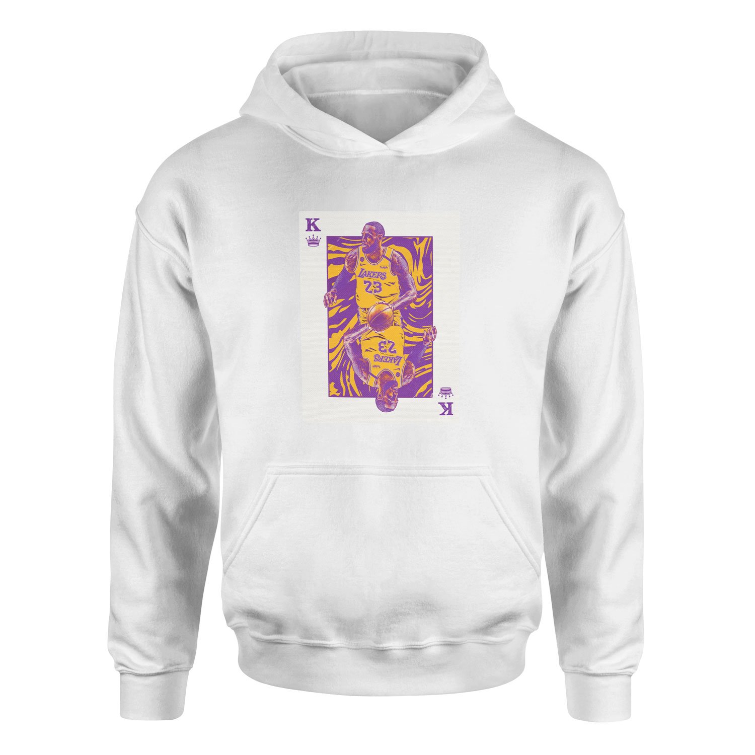 King James Card Hoodie XXL - Beyaz