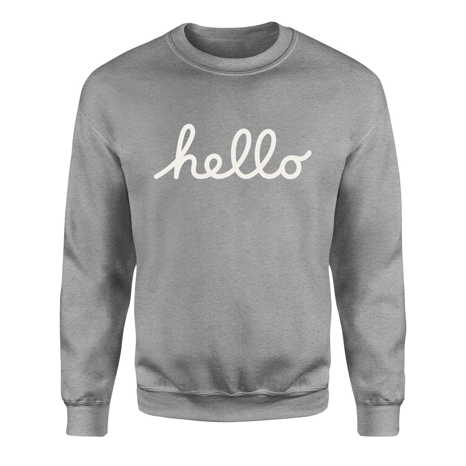 Hello Sweatshirt L - Gri