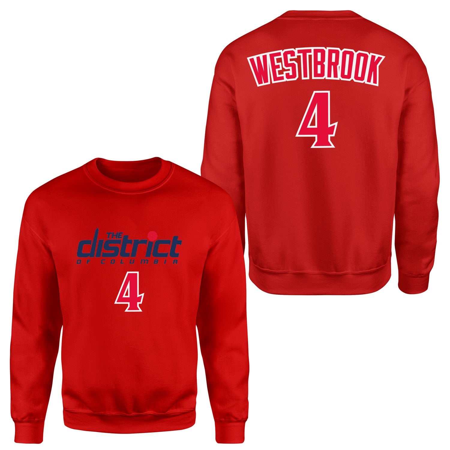 Russell Westbrook Wizards Forma Sweatshirt XXL - Kırmızı