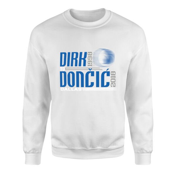 Dirk to Doncic 98-18 Sweatshirt S - Beyaz