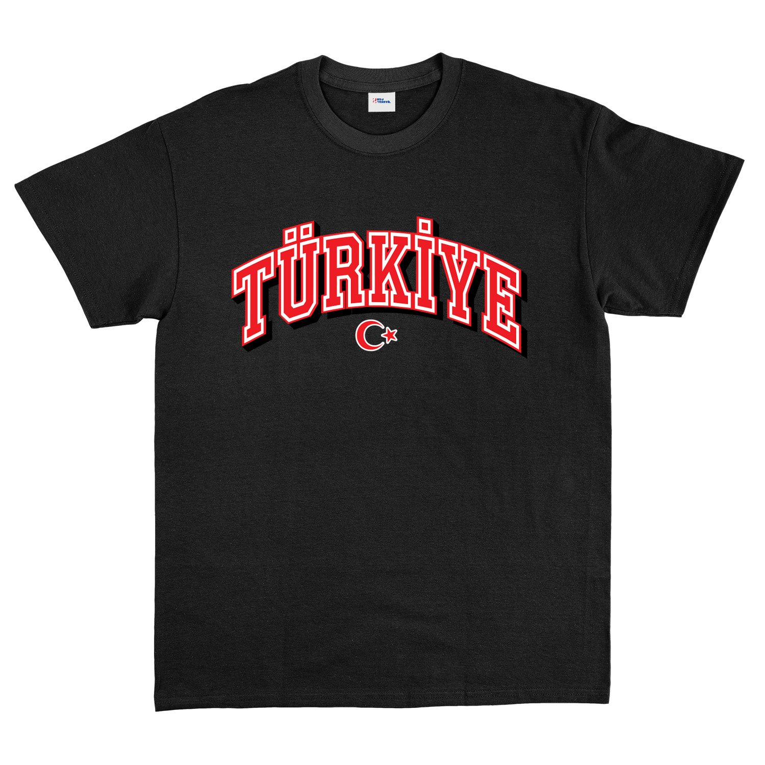 Türkiye 2026 Varsity Tişört S - Siyah