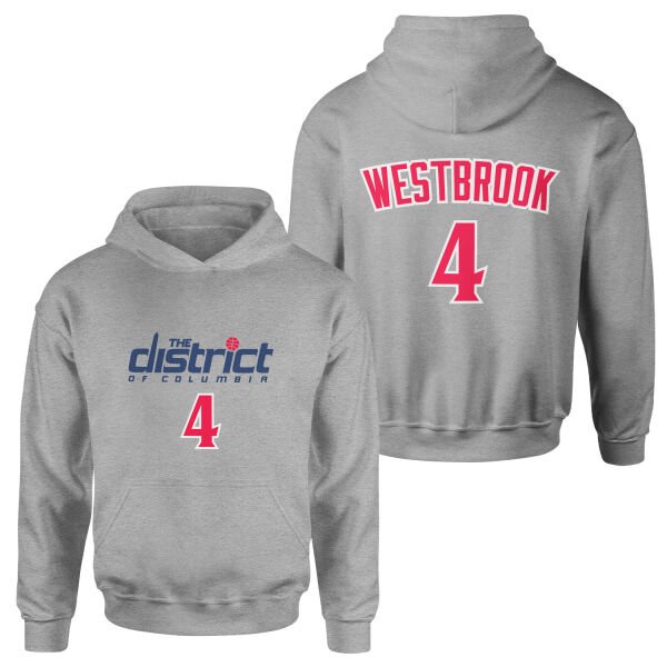 Russell Westbrook Wizards Forma Hoodie XL - Gri