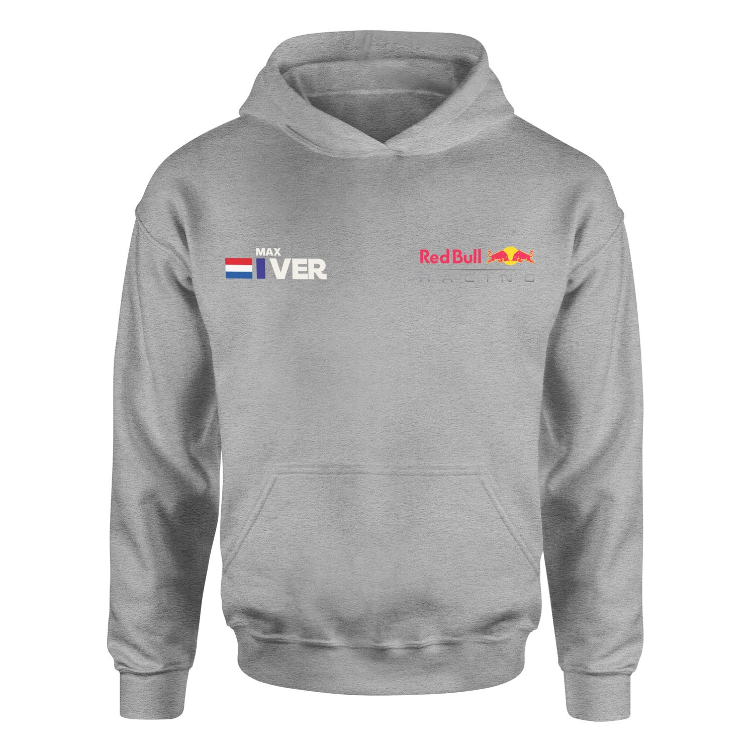 Max Verstappen Name Tag RB Racing Hoodie XXL - Gri