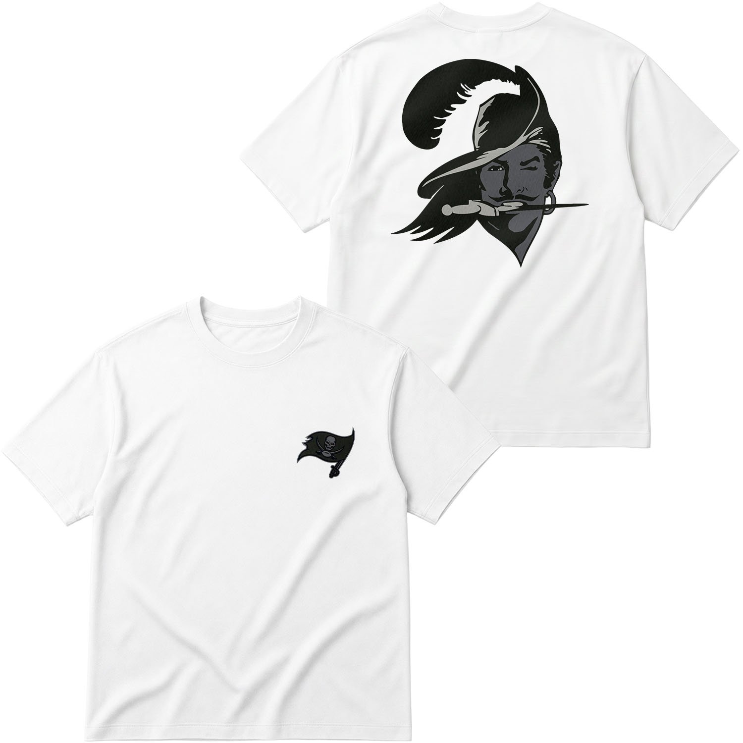Tampa Bay Buccaneers Pirate Mode Oversize Tişört M - Beyaz