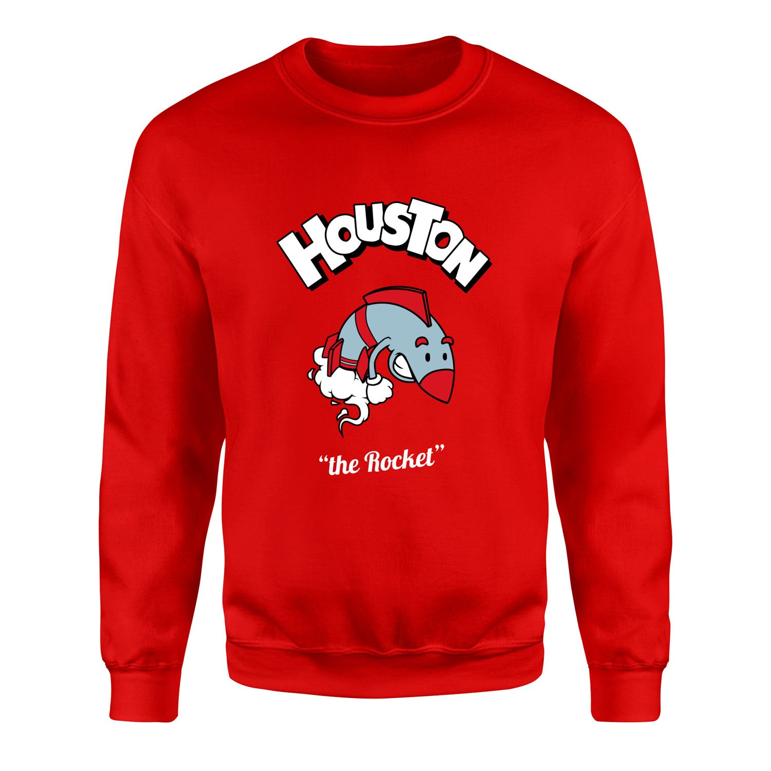 Houston Cartoon Sweatshirt XXL - Kırmızı