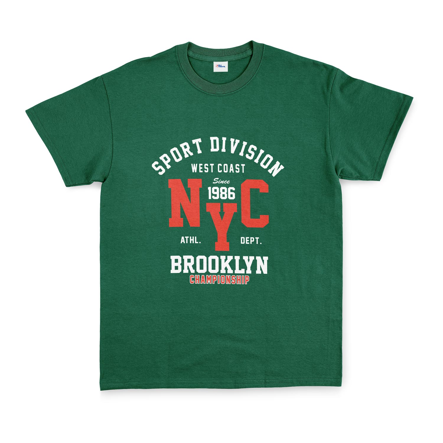 NYC West Coast SD Tişört XXL - Nefti Yeşili