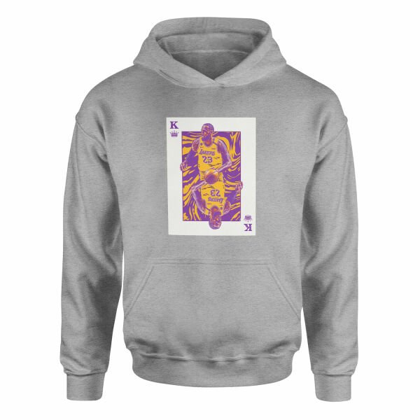 King James Card Hoodie XL - Gri