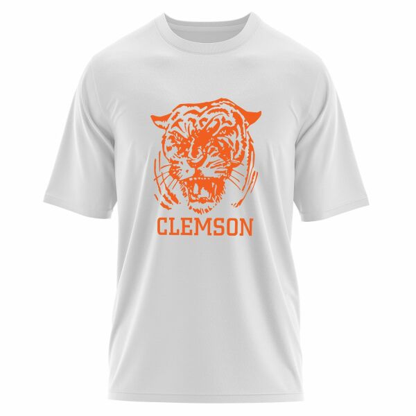 Clemson Tigers Oversize Tişört L - Beyaz