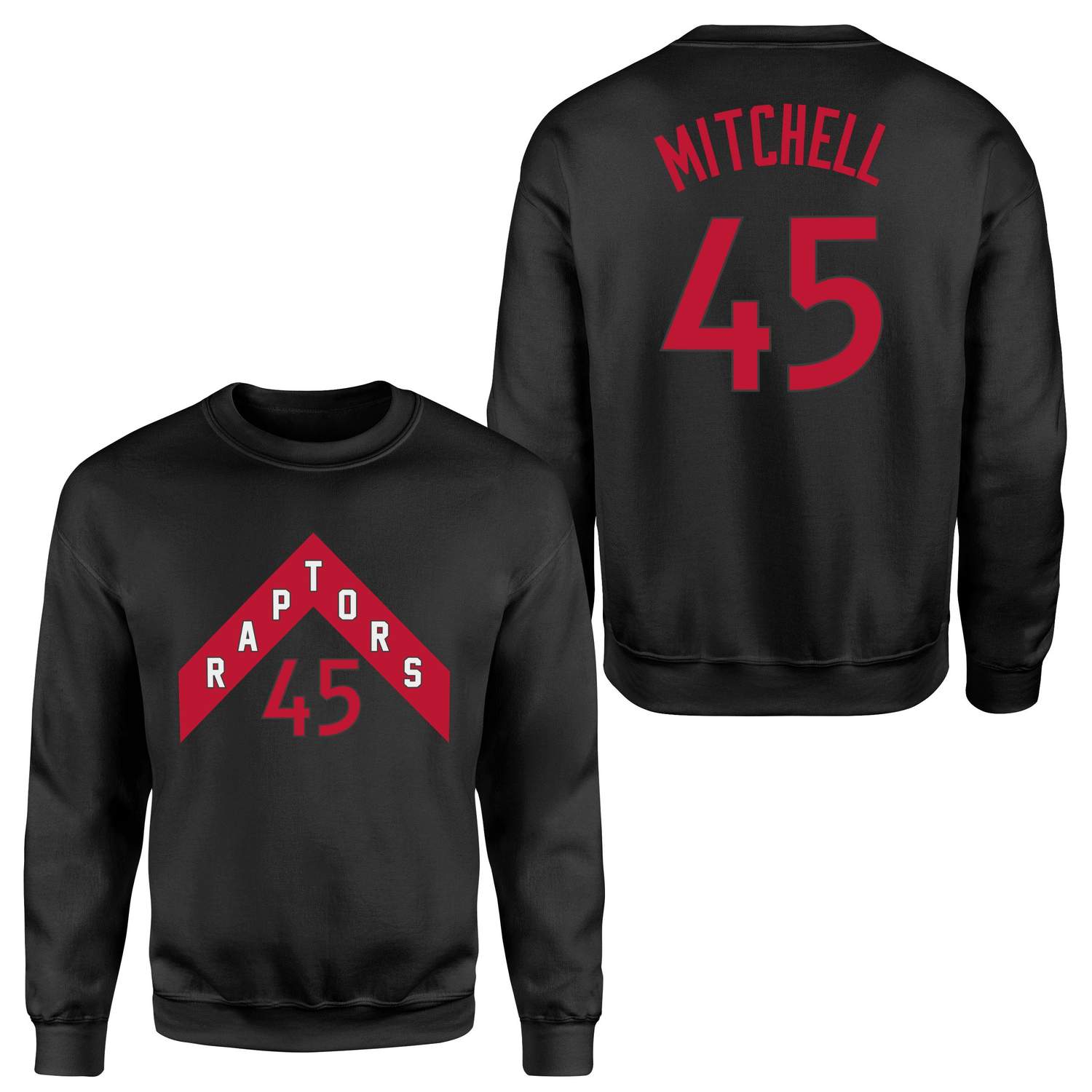 Davion Mitchell 45 Raptors Jersey Sweatshirt S - Siyah