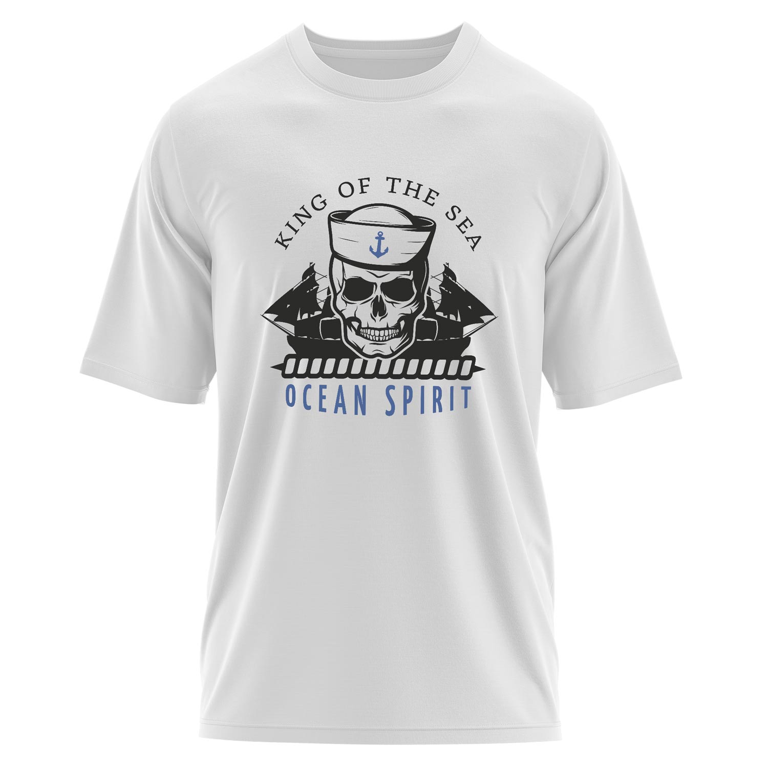 King of the Sea Denizci Oversize Tişört XL - Beyaz