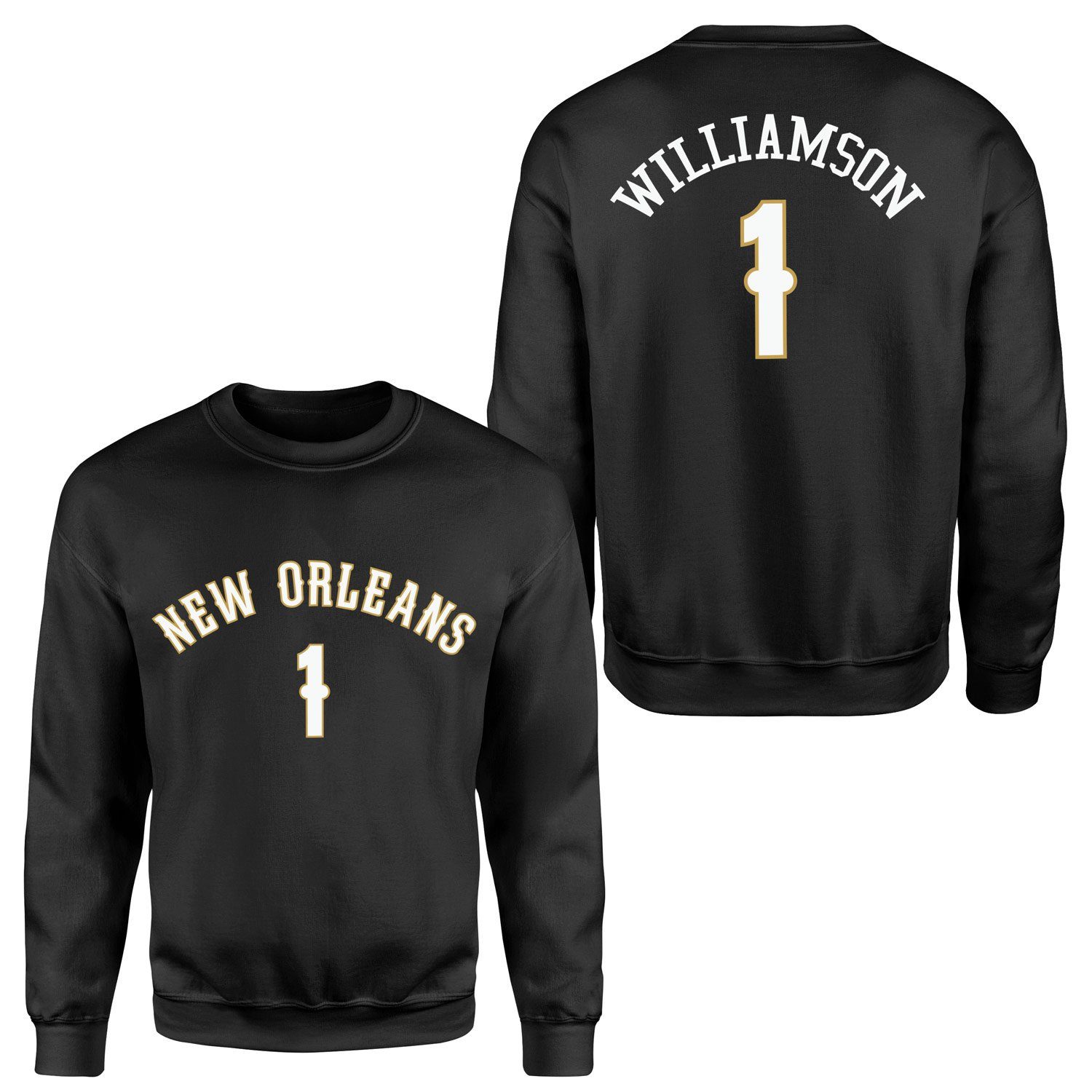 Zion Williamson New Orleans Forma Sweatshirt XL - Siyah