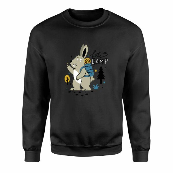 Let’s Camp Sweatshirt L - Siyah