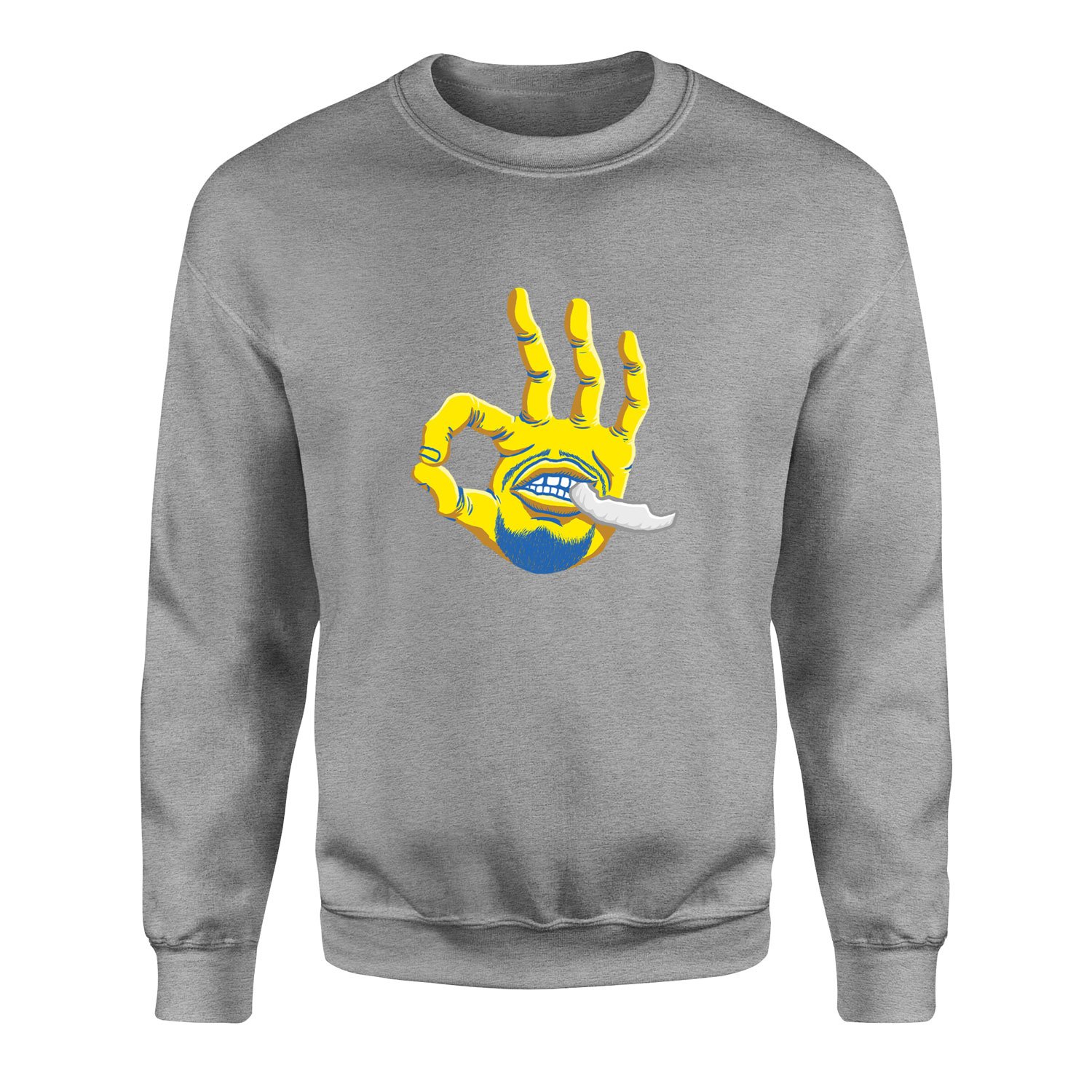 Stephen Curry Hand Sweatshirt S - Gri