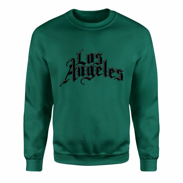 Los Angeles C Sweatshirt M - Nefti Yeşili