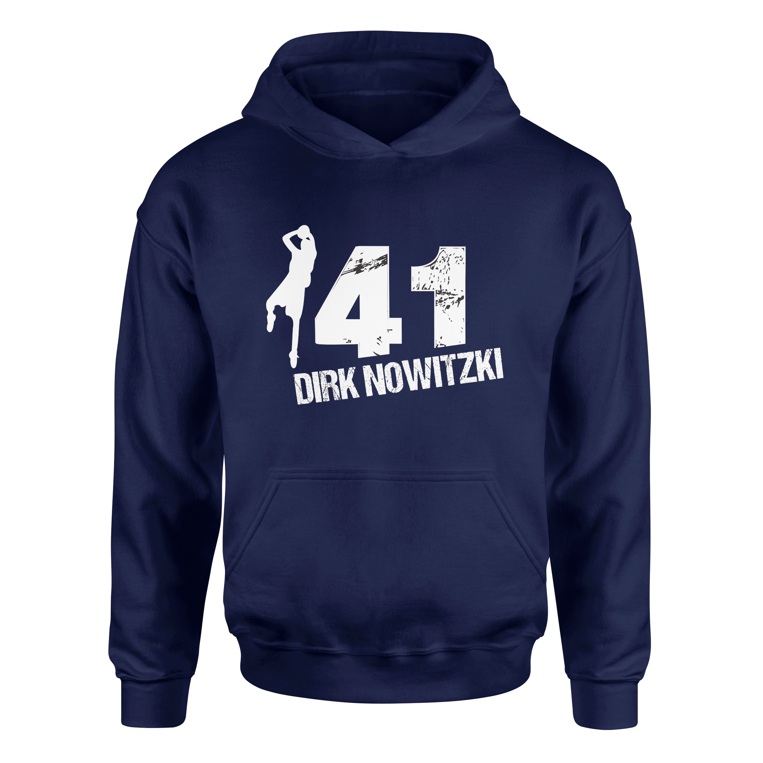Dirk Nowitzki 41 Hoodie XXL - İndigo Mavisi