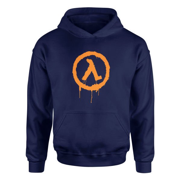 Half-Life Spray Hoodie L - İndigo Mavisi