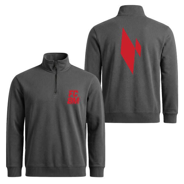 Bayern Münih Special FCBM Edition Yarım Fermuarlı Sweatshirt XXL - Füme