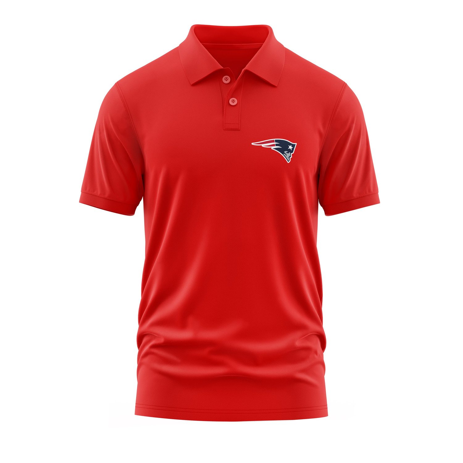 New England Patriots Polo Tişört M - Kırmızı