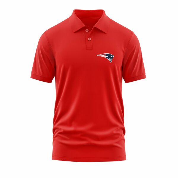 New England Patriots Polo Tişört M - Kırmızı