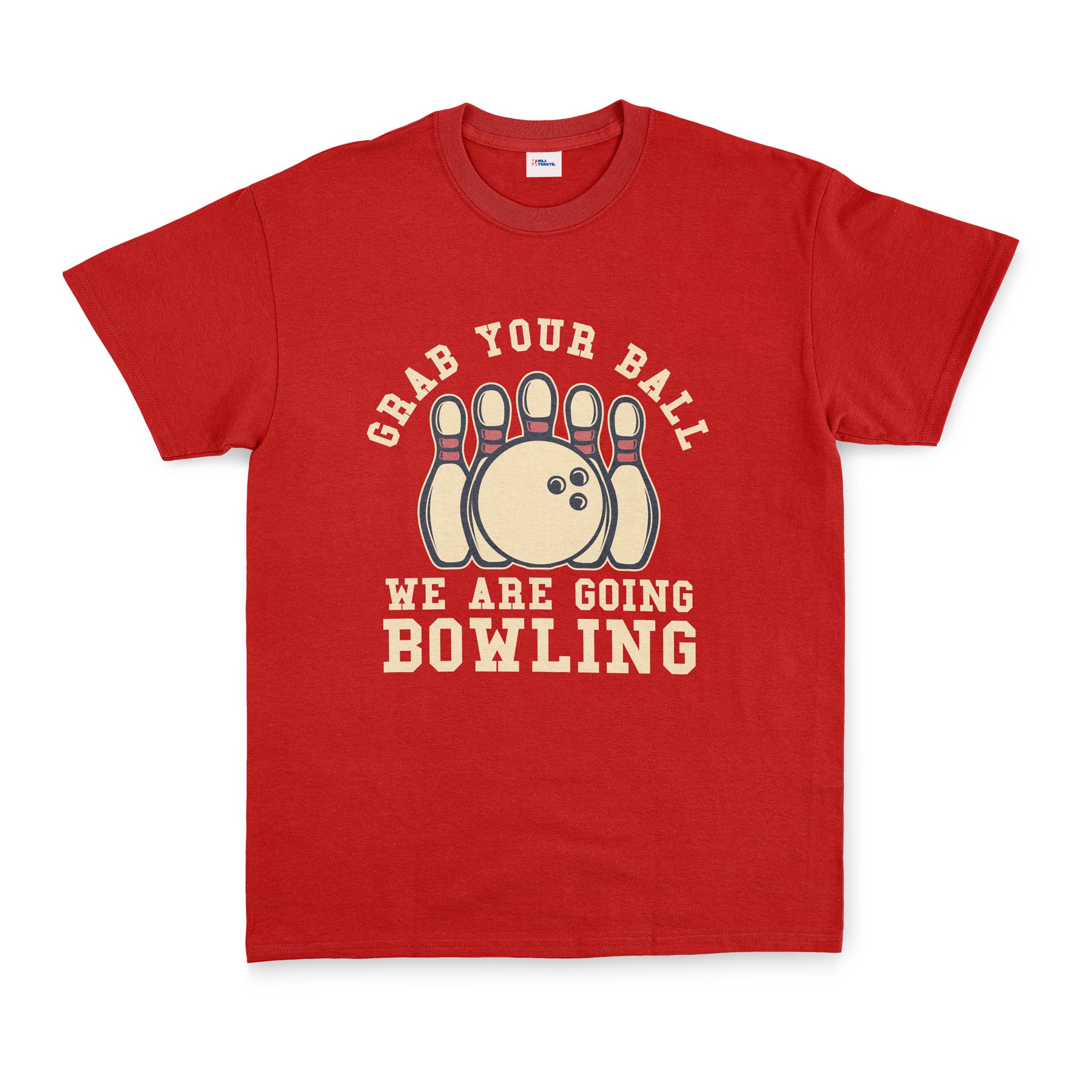 We Are Going Bowling Tişört S - Kırmızı