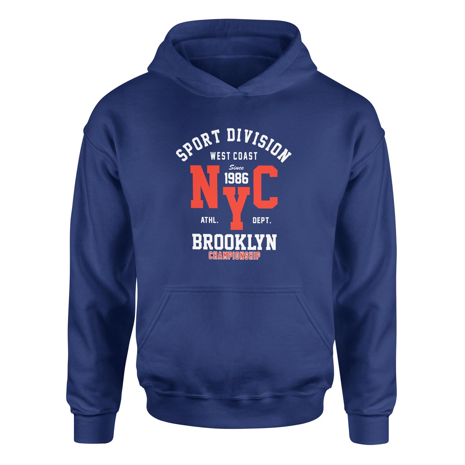 NYC West Coast SD Hoodie M - İndigo Mavisi