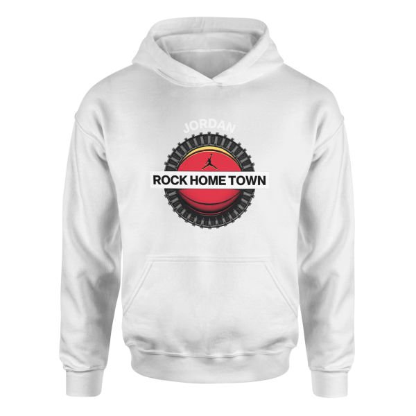 Air Jordan Rock Home Town Hoodie M - Beyaz
