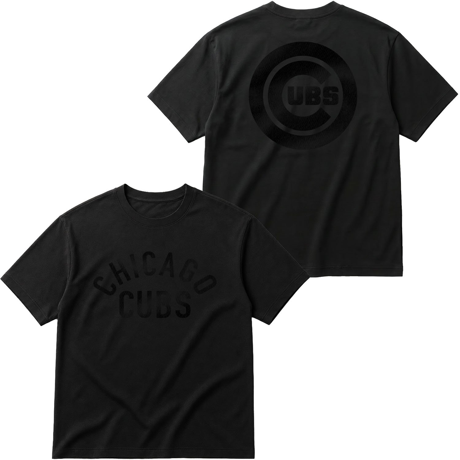 Chicago Cubs Muted Oversize Tişört XL - Siyah