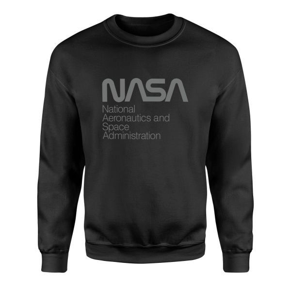 NASA Sweatshirt L - Siyah