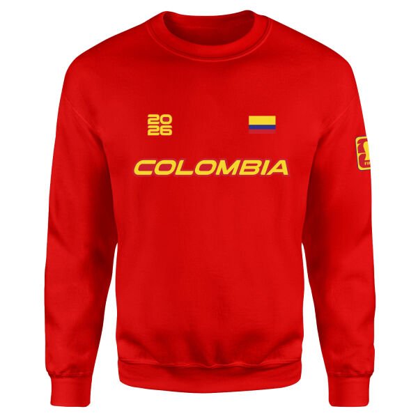 Kolombiya 2026 Sweatshirt M - Kırmızı
