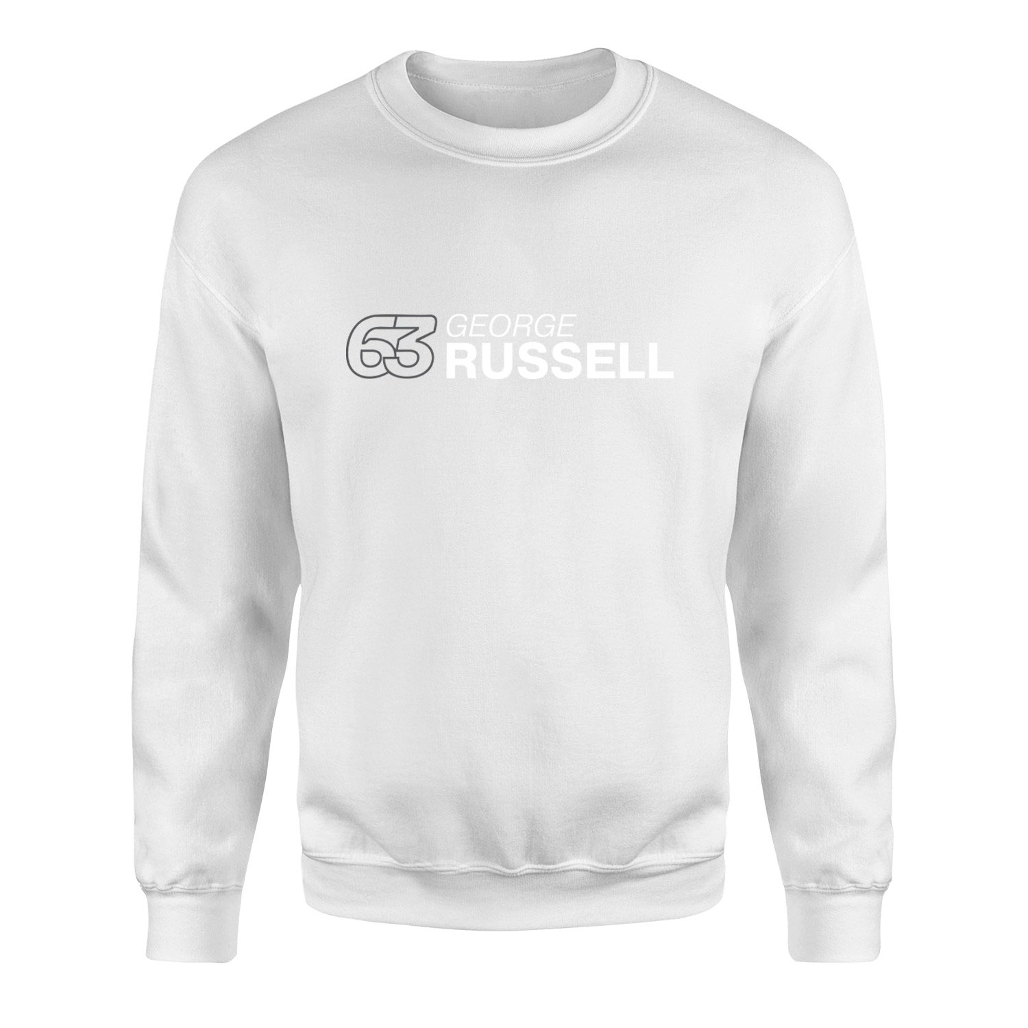 George Russell 63 Sweatshirt M - Beyaz