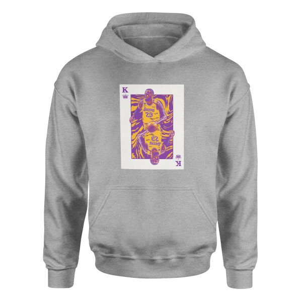 King James Card Hoodie S - Gri