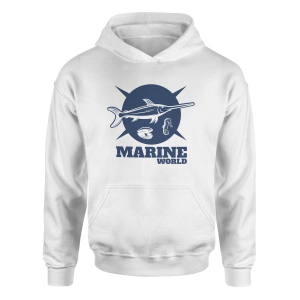 Marine World Denizci Hoodie M - Beyaz