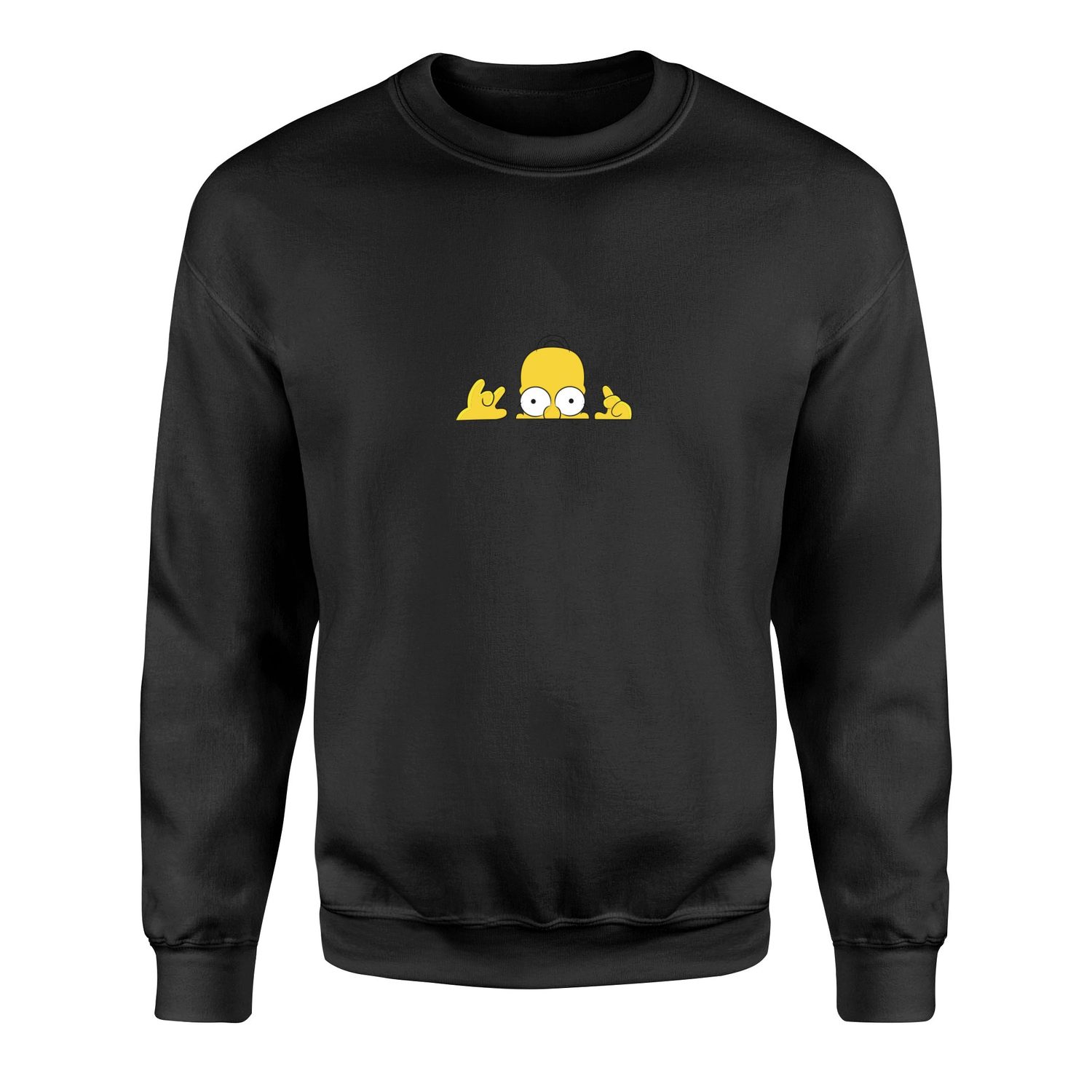Homer Simpson, Lazy Genius | The Simpsons Sweatshirt S - Siyah