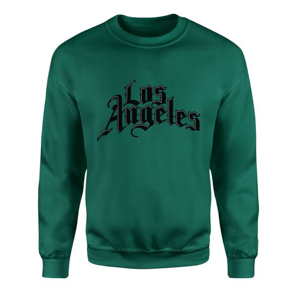 Los Angeles C Sweatshirt S - Nefti Yeşili