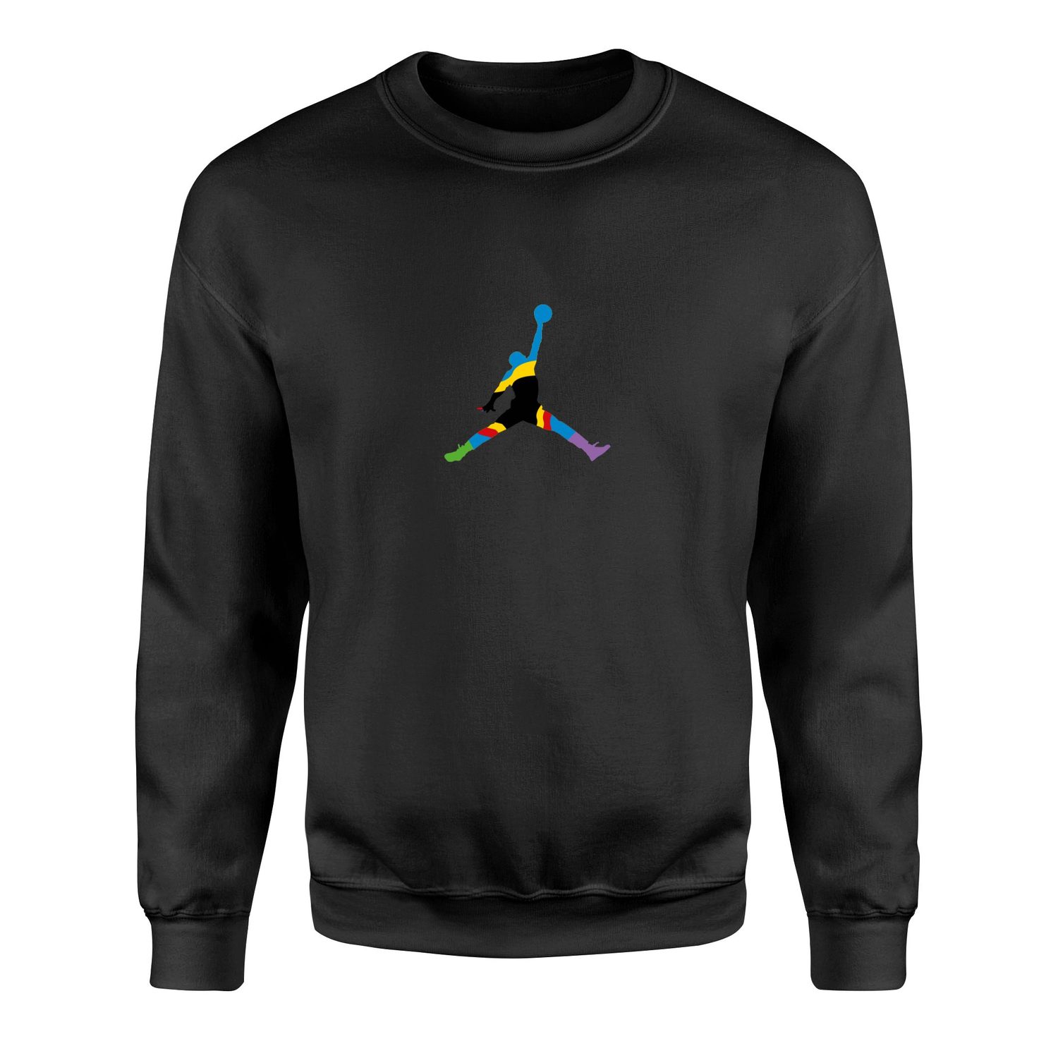 Air Jordan Colorful Sweatshirt M - Siyah