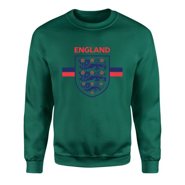 England Shield Sweatshirt S - Nefti Yeşili