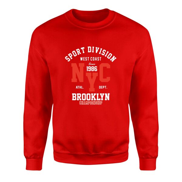 NYC West Coast SD Sweatshirt M - Kırmızı