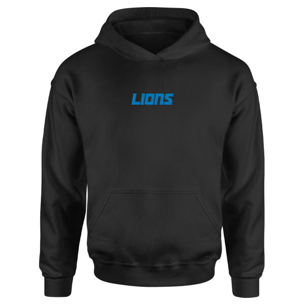 DET LIONS Iconic Hoodie M - Siyah