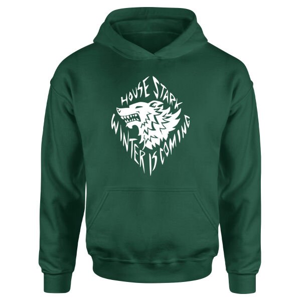 Winter is Coming Hoodie S - Nefti Yeşili