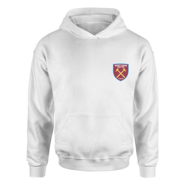 West Ham United Hoodie XL - Beyaz